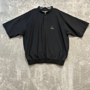Zero Restriction‎ 1/4 Snap Windshirt Mens Large Black Stonewall Orchard Golf